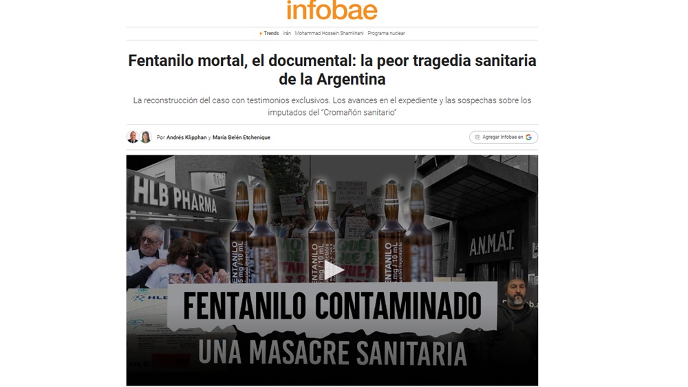 Fentanilo Mortal: Documental nominado al Martín F&hellip;